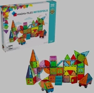 Magna-Tiles Metropolis Set Magnetic Building Set 110 Piece - Picture 1 of 7
