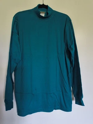 Nueva Camisa De Colección L L Frijol Para Hombre L Verde Azulado Manga Larga Cuello Simulado 100% Algodón EE. UU.... Foto 1 de 4