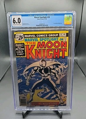 MARVEL SPOTLIGHT #28 CGC 6.0 1ST SOLO MOON KNIGHT MARVEL COMICS JUNE 1976 - Image 1 of 4