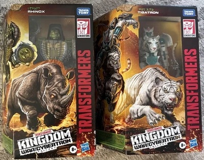 Transformers Kingdom War Cybertron Rhinox & Tigatron Brand New 2020 Lot of 2 - Image 1 of 4