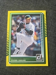 Panini Donruss Tim Hudson 2025 amarillo inundación paralelo #20 - A’s - Imagen 1 de 2