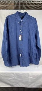 POLO by RALPH LAUREN Men’s Dress Shirt Kindred Blue Plaid Size XXL NWT - Picture 1 of 8