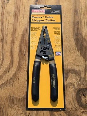 De colección SEARS Craftsman Profesional Romex Cortador Pelacables EE. UU. 34-73583 USADO EN EXCELENTE ESTADO Foto 1 de 4