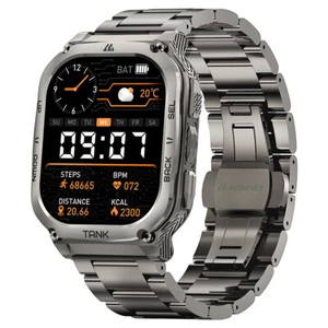 2024 HIDAMEL TANK M3 Smart Watch Men Smartwatch 480mAh Battery 5ATM Waterproof - Picture 1 of 14