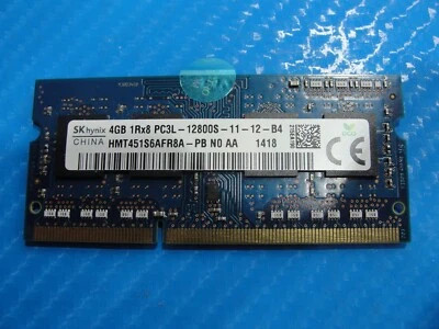 Dell 3542 SK Hynix 4Gb 1Rx8 Memory Ram So-Dimm PC3L-12800S hmt451s6afr8a-pb - Image 1 of 2
