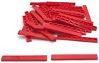 Lego 50 nowe czerwone płytki płaskie gładkie 1 x 8 części ćwieków