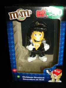 NEU 2008 gelber M&Ms Elvis in schwarz Overall Weihnachtsschmuck von Kurt S Adler  - Bild 1 von 3