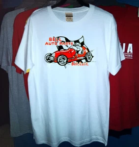 Bell Auto Parts Racing Deportes Blanco Pesado Algodón Camiseta Talla 2XL - Imagen 1 de 4
