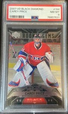 2007-08 UPPER DECK BLACK DIAMOND CAREY PRICE ROOKIE GEMS #194 (RC) PSA 8
