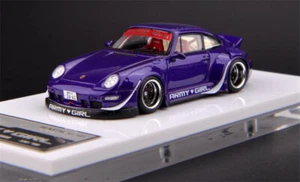 für Fuelme für Porsche für 911 für 993 für RWB perlllila 1:64 Auto fertiggebaut - Bild 1 von 3