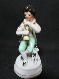 Staffordshire Figure Boy Playing Lute c.1860 - Picture 1 of 7