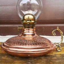 Copper Oil Lamp Handmade Kerosene Vintage Style Table Lamp