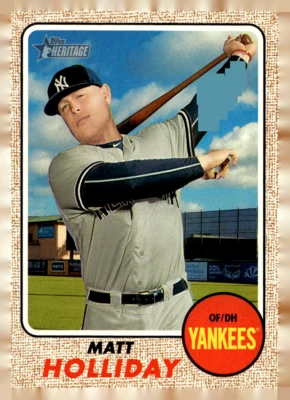 2017 Topps Heritage #330 Matt Holliday Yankees - Image 1 of 2