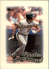 1989 Topps Mini Leaders Pittsburgh Pirates Baseball Card #30 Bobby Bonilla