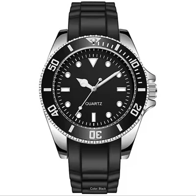 Men’s Diver Watch Swiss Style Sports Seiko Movement Rubber High Quality UK. - Image 1 of 4