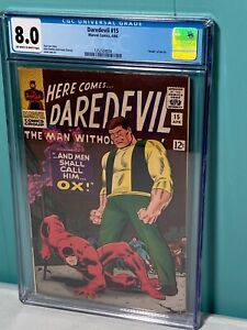 Daredevil #15 CGC 8.0 -- 1966 -- "Death" of the Ox. John Romita Sr