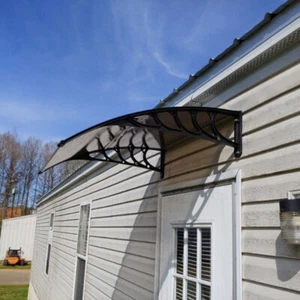Front Door Window Awning Canopy Porch Sunshade Shelter Outdoor Patio Rain Cover - Picture 1 of 15