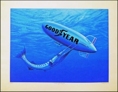 Dallas John "Invasion Of Privacy II" Assinado Edição Limitada Serigrafia do Bom Ano dirigível - Imagem 1 de 4