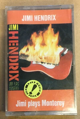 JIMI HENDRIX - JIMI PLAYS MONTEREY (1995) SEALED CASSETTE MADE IN TURKEY - Image 1 of 2