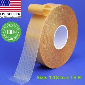 Double Sided Tape Heavy Duty Fiberglass Mesh Adhesive Transparent Tape Removable - Picture 1 of 7