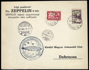 1931, Zeppelin,Zeppelinpost LZ 127,Ungarnfahrten, Si 102 Ab, Brief - 1742558 - Bild 1 von 1