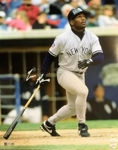 NY Yankees Hall of Famer TIM RAINES Signed 16x20 Action photo #1 AUTO - JSA - Picture 1 of 1
