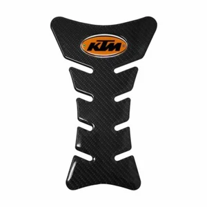 REAL CARBON FIBER FITS KTM MOTORCYCLE TANK PAD PROTECTOR MADE ITALY - Picture 1 of 5