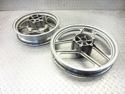 1987 86-91 Kawasaki Concours ZG1000 OEM Front Rear Wheel Set Straight Videos - Imagem 1 de 4