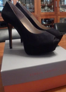 schwarze High Heels 👠 Plateau Pumps Damenschuhe von REBECA SANVER, Gr. 39 - Bild 1 von 15