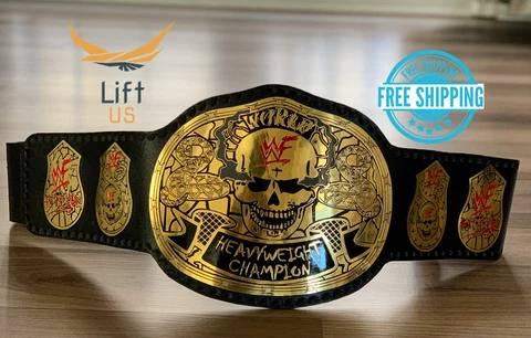 SMOKING SKULL SNAKE SKIN WORLD Wrestling CHAMPIONSHIP TITLE Replica Belt 2MM Cover