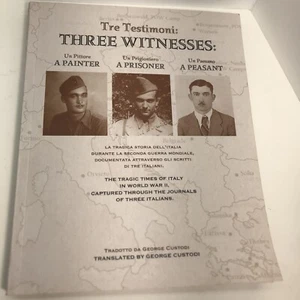 THREE WITNESSES TRE TESTIMONI George Custodi & Livio Orazio Valentini Mint - Picture 1 of 5