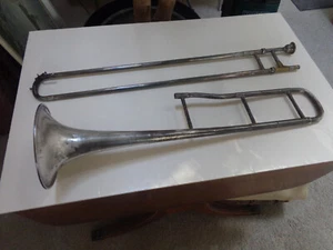 JW York & Sons Trombone - Serial # 20900, circa 1909-1910 with leather case - Picture 1 of 10