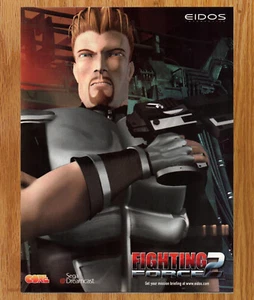 Fighting Force 2 Hawk Action Eidos - Video Game Print Ad / Poster Promo Art 1999 - Picture 1 of 3