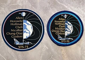 STS-75 Shuttle Patch & Sticker - Shuttle Columbia 1996 - Rare - NASA Employee - Picture 1 of 7