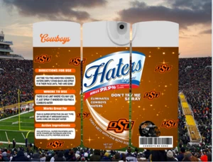 Vaso marrón con pajita de metal 0SU Cowboys College Hater Be Gone - 20 OZ - Imagen 1 de 3