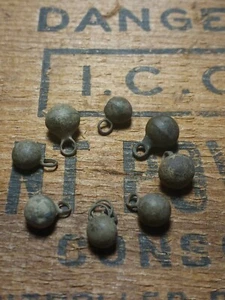 Gold Rush Era 1800s Ball Buttons Found In GOLD CAMP - Picture 1 of 5