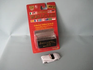 Matchbox World Class 15 Jaguar XK 120 carrocería blanca coche deportivo inglés 70 mm abierto - Imagen 1 de 5
