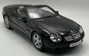 Mercedes-Benz SL500 Negro Die Cast Modelo 1:24 RARO ENCONTRAR WELLY - Imagen 1 de 19