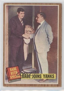 1962 Topps Babe Ruth Jacob Ruppert Babe Joins Yanks #136.1 Rookie RC HOF