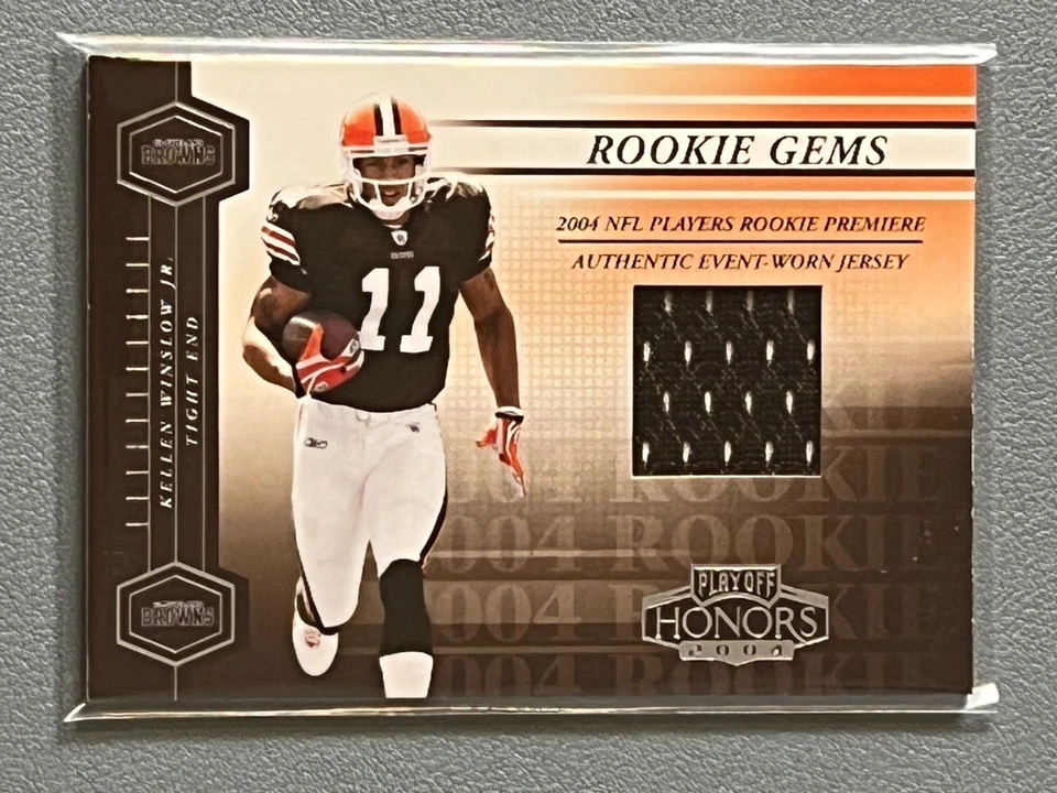 2004 Playoff Honors Rookie Gems Kellen Winslow Jr. SP /750 Jersey Patch RC #211 - Image 1 of 2