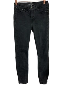 J Crew Jeans Womens Size 27 Skinny 9" High Rise Black Wash Stretch Denim - Picture 1 of 7