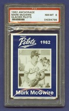 1982 MARK McGWIRE ROOKIE PSA 8 NM-MT GLACIER PILOTS MINORS A'S CARDINALS RZC