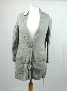 Poetry Crinkle Linen Jacket Uk 10 rrp £189 LS7 QQ 10  - Picture 1 of 5