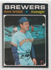 1971 OPC  O-Pee-Chee Baseball  #637  Dave Bristol  Milwaukee Brewers