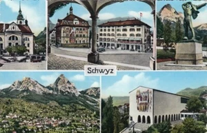 Schwyz, Mehrbildkarte gl1954 F3290 - Afbeelding 1 van 2