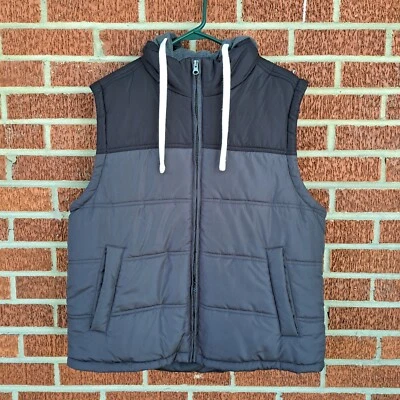 Chaleco acolchado talla grande con volantes para hombre Foto 1 de 4