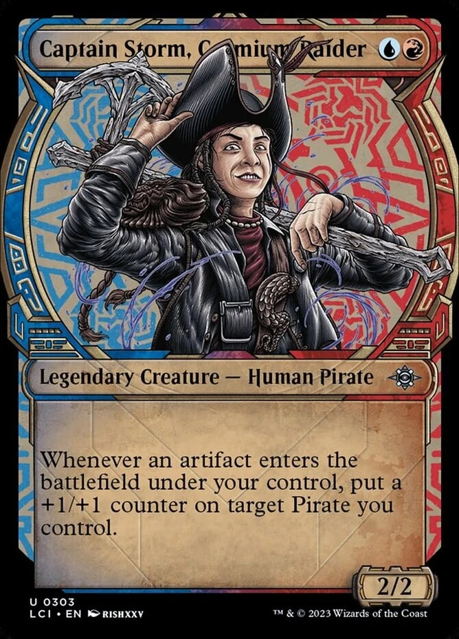 x1 Captain Storm, Cosmium Raider - Showcase - Lost Caverns of Ixalan - NM - MTG - Image 1 of 1