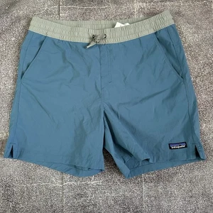 NWT Men's Patagonia 6" Baggies Lights Still Blue Gray Unlined Board Shorts Sz L - Picture 1 of 3