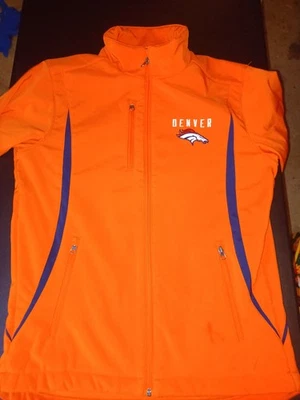 Denver Broncos Soft Shell Fleece Jacket Size Small Full Zip Embroidered - Image 1 of 4