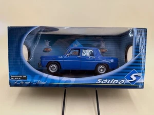 1:18 Solido 1969 Renault 8 Gordini Blue w Racing Stripes Diecast Model Car - Picture 1 of 5